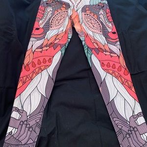 XS multi color yoga pants … never worn